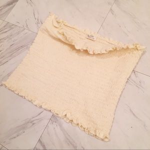 *sold* Light yellow cleo tube top brandy melville